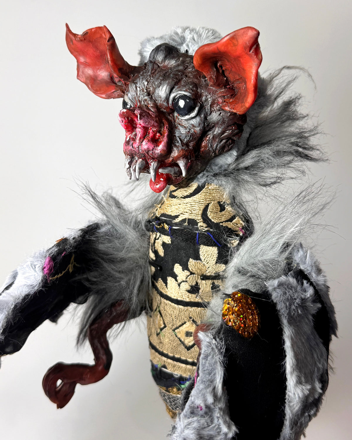 Bat Poppet - Gray