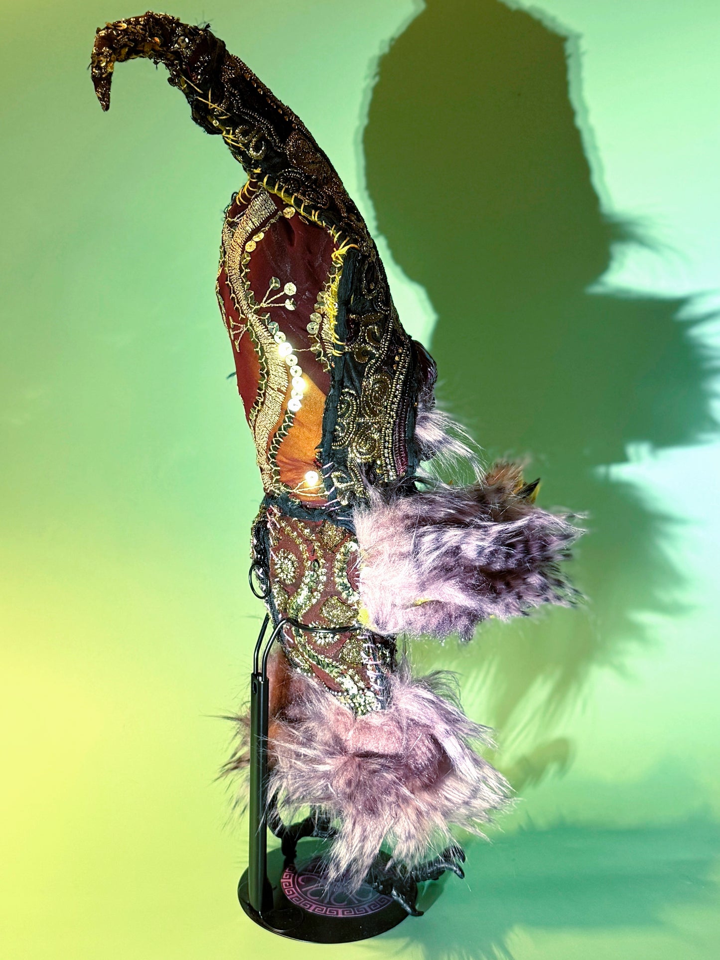 Owl Poppet - Amethyst