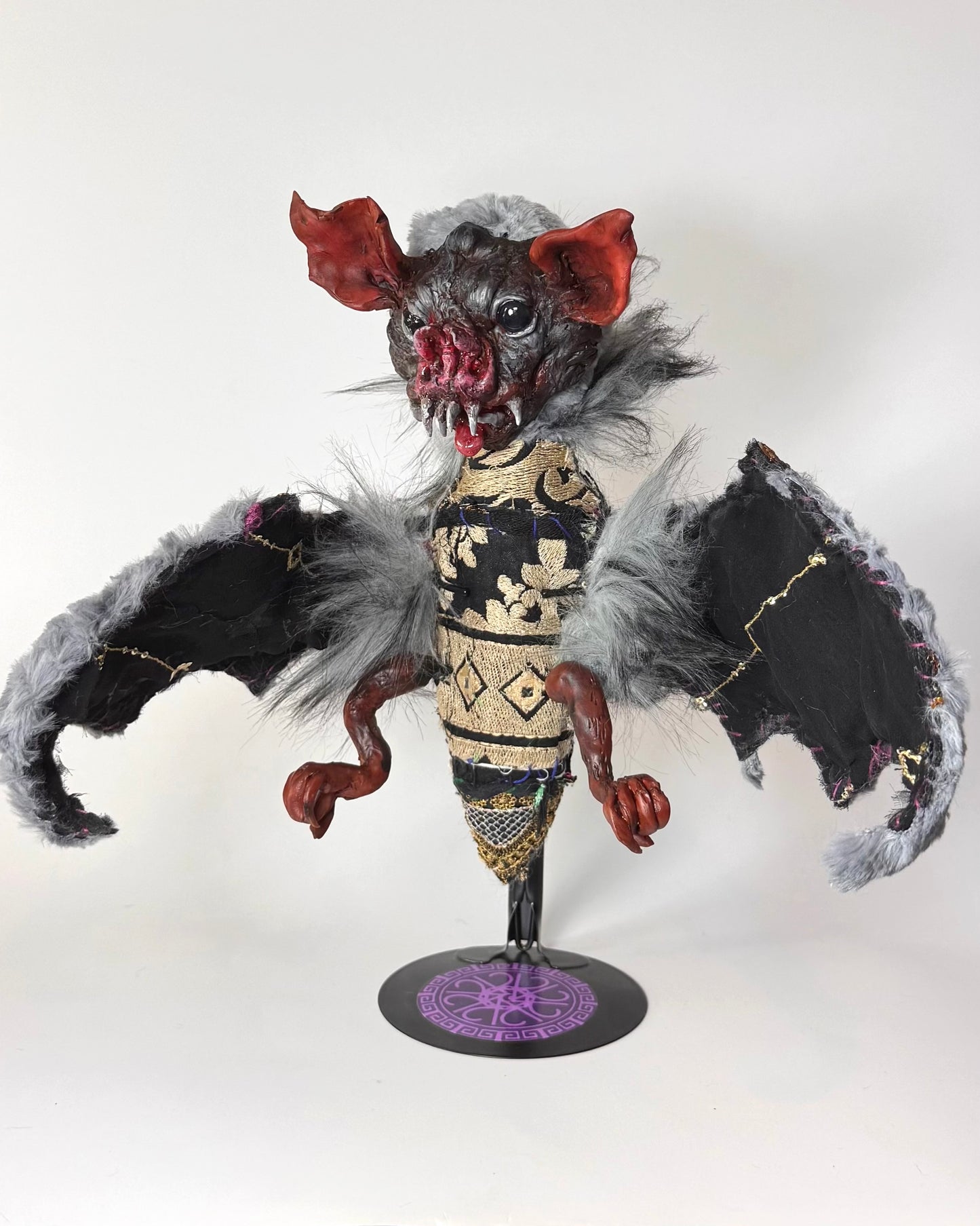 Bat Poppet - Gray