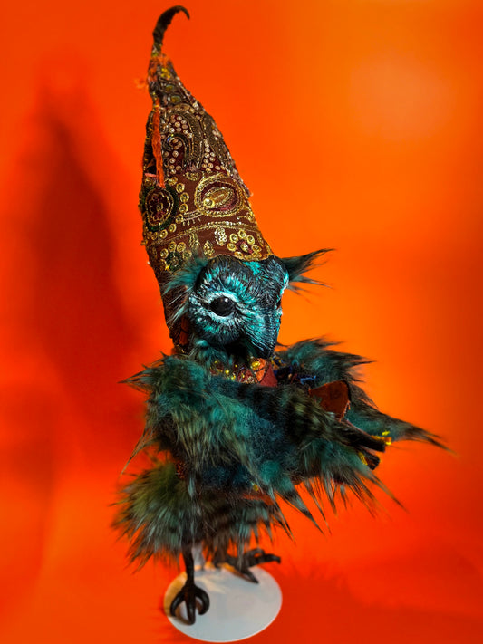 Owl Poppet - Teal
