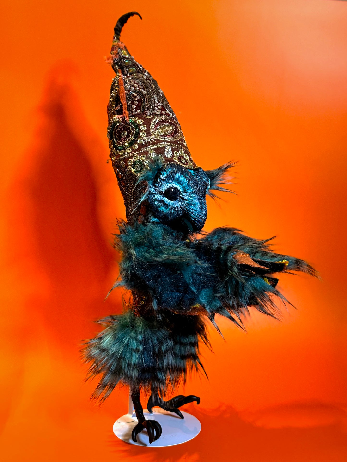 Owl Poppet - Teal