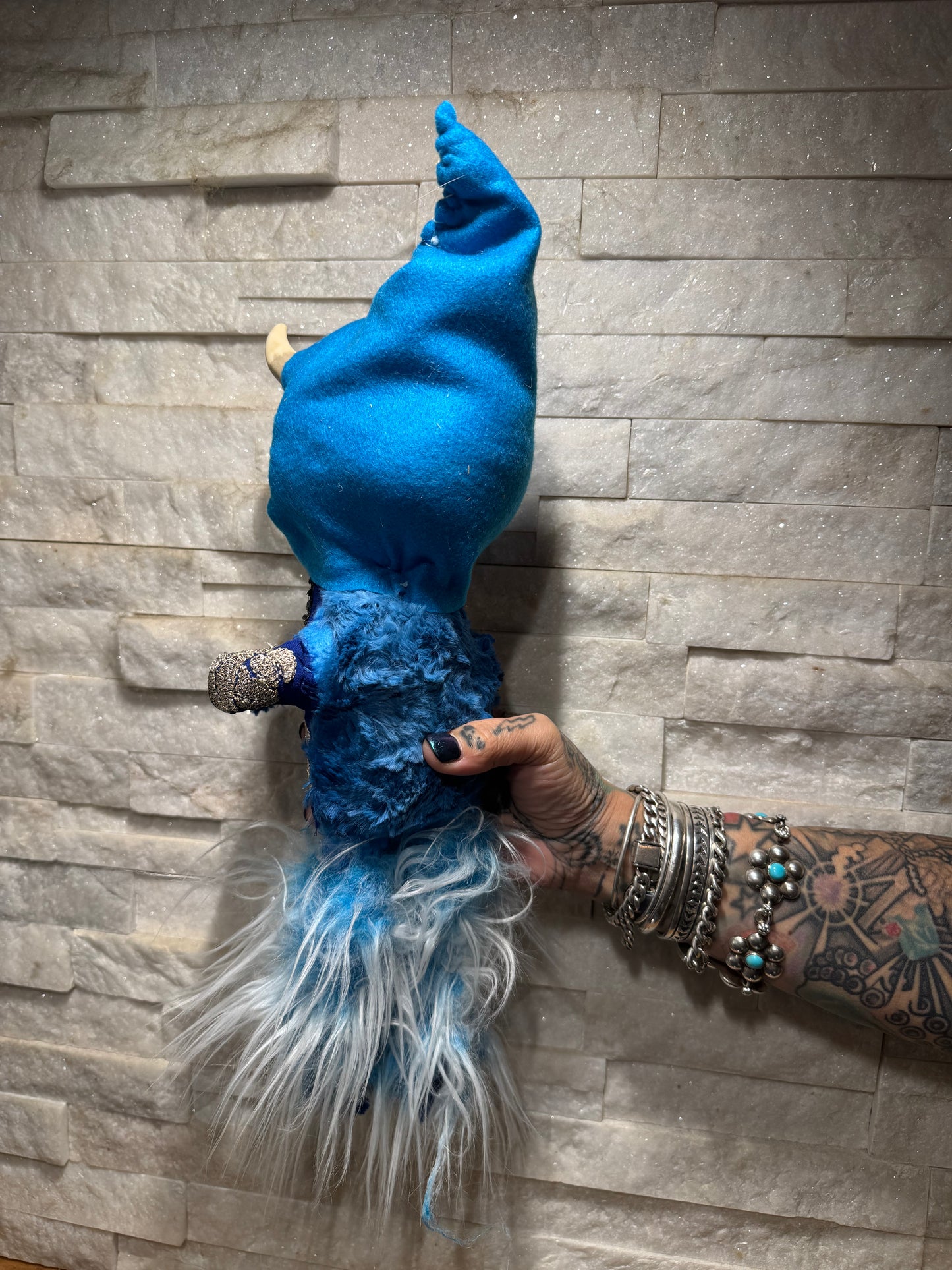Jupeskoi House Spirit Poppet - Cerulean