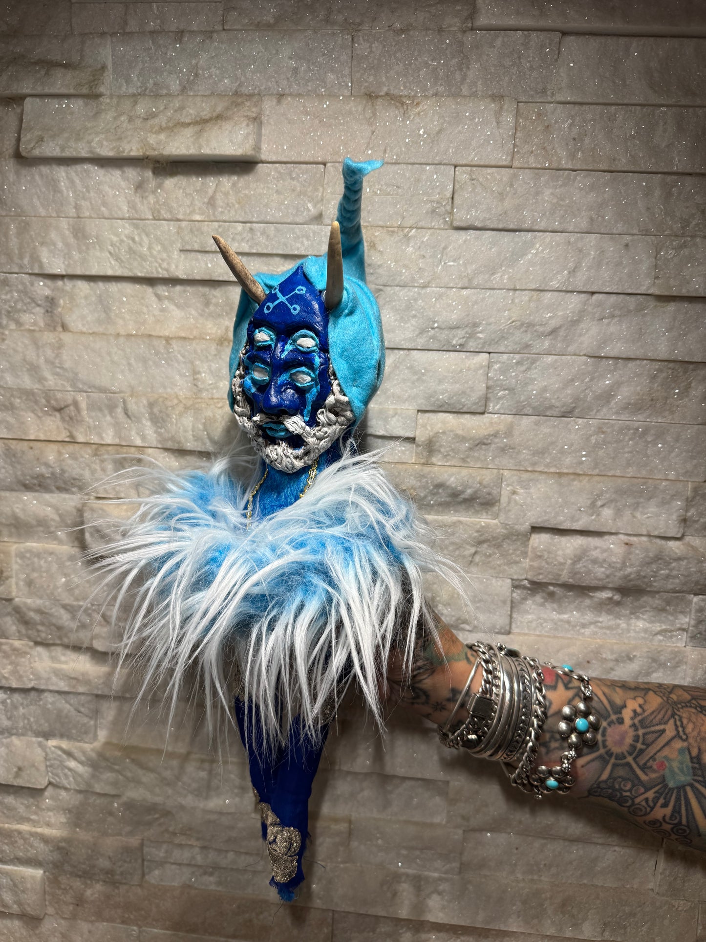 Jupeskoi House Spirit Poppet - Baby Blve